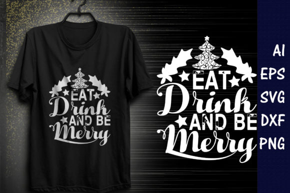 Christmasr Quote Design, Eat, Drink, and