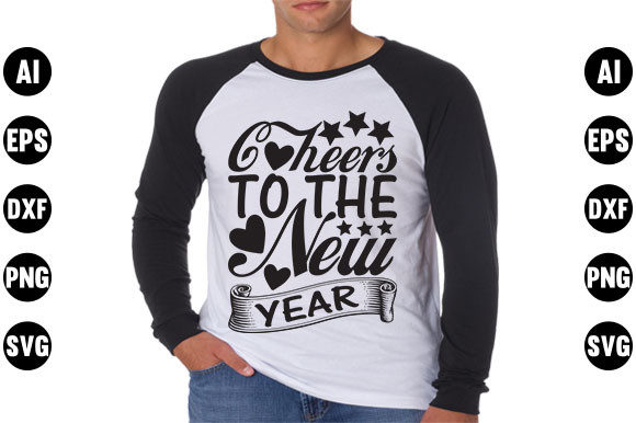Happy New Year Quote Design, Cheers to the New Year