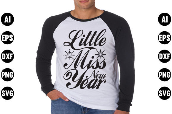 Happy New Year Quote Design, Little Miss