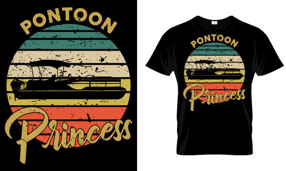 Pontoon Princess: A Playful Embroidery Design for Real Projects